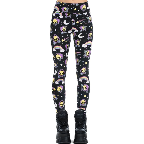 Killstar Not Cute Leggings NWT SOLD OUT Online - Picture 3 of 4